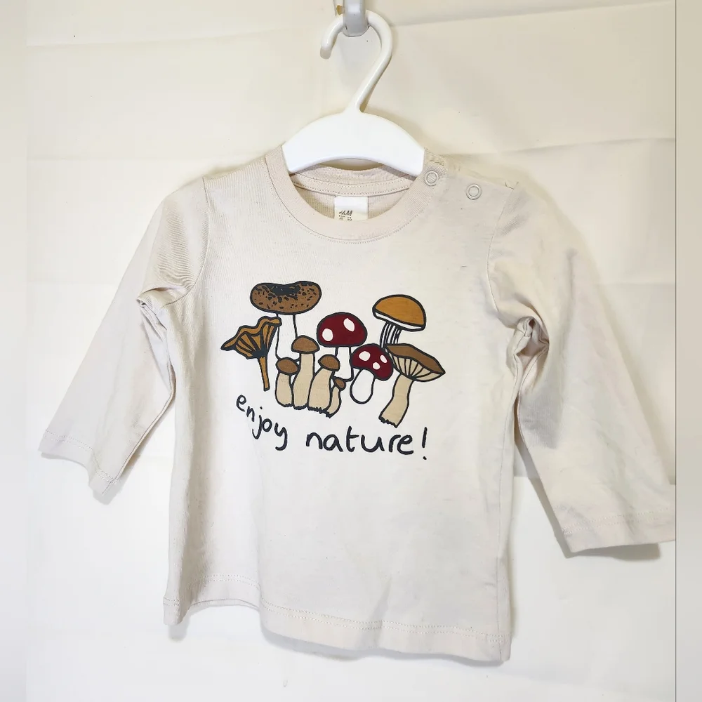 H&M long sleeve mushroon shirt - Picture 1 of 6